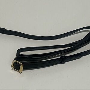 Mark & Graham Black Leather Strap Only no attachment rings, no bag